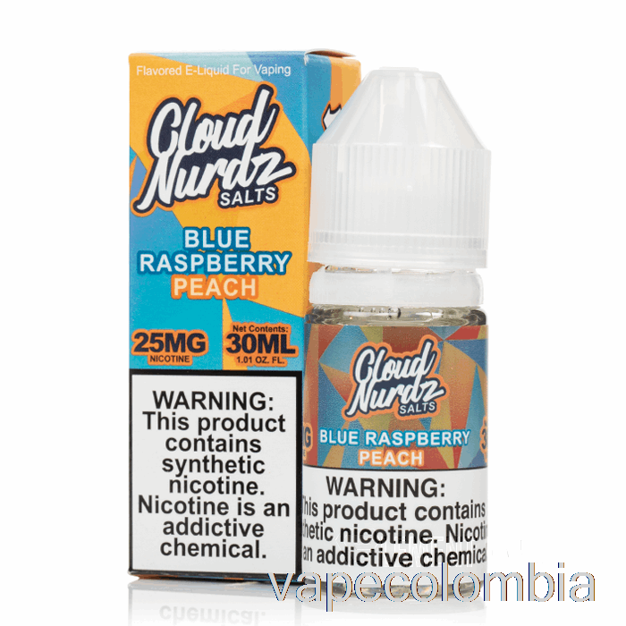 Vape Desechable Melocotón Frambuesa Azul - Sales Nurdz Nube - 30ml 25mg